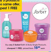 Sorbet Bath & Body Single Products-Each