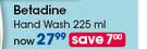 Betadine Hand Wash-225ml Each