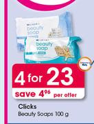 Clicks Beauty Soaps-4X100g