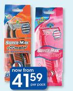 Super Max Disposable Triple Blade Men's Ultimate-Per Pack