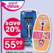 Clicks Lady Halo 5 Blade System Razor-Each