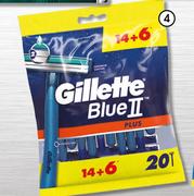 Gillete Fusion Blue 3 Plus, 14+6 Cartridges-Per Pack 