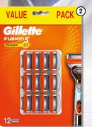 Gillete Fusion 5 Power, 12 Pack Cartridges-Per Pack