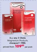Clicks Magnesium Products-Per Pack