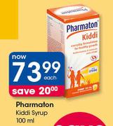 Pharmaton Kiddi Syrup-100ml Each