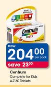 Centrum Complete For Kids A-Z-60 Tablets Per Pack