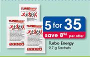 Turbo Energy Sachets-5x9.7g Per Offer