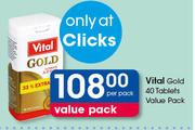 Vital Gold Value Pack-40 Tablets Per Pack
