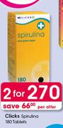 Clicks Spirulina-2x180 Tablets Per Offer