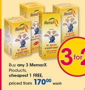 MemorX Products-Each