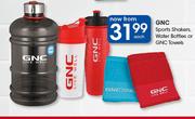 GNC Sports Shakers, Water Bottles Or GNC Towels-Each