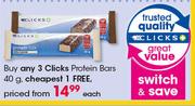 Clicks Protein Bars-40g Each