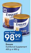 Ensure Nutritional Supplement 400g Or 850g-Each