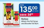 Herbex Attack The Fat Syrup & Booster Fat Burn-Per Pack