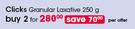 Clicks Granular Laxative-2 x 250g