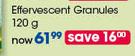 AlkaFizz Effervescent Granules-120g Each