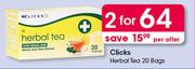 Clicks Herbal Tea 20 Bags-For 2