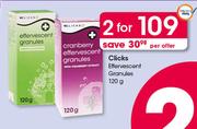 Clicks Effervescent Granules-2 x 120g