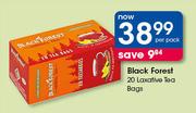 Black Forest 20 Laxative Tea Bags-Per Pack