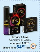 Skyn Condoms Or Lubes-Each
