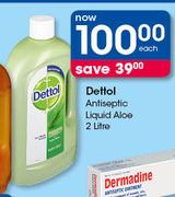 Dettol Antiseptic Liquid Aloe-2Ltr Each