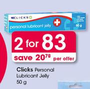 Clicks Personal Lubricant Jelly-2 x 50g