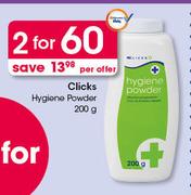 Clicks Hygiene Powder-2 x 200g