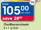 Oscillococcinum-6 x 1g Vals Per Pack