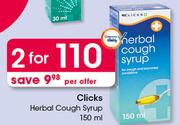 Clicks Herbal Cough Syrup-2 x 150ml