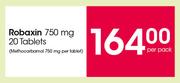 Robaxin 750mg Tablets-20's Per Pack
