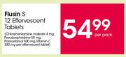 Flusin S Effervescent Tablets-12's Per Pack