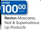 Revlon Mascaras Nail & Superlustrous Lip Produucts-Each