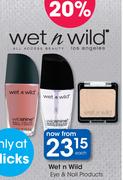 Wet n Wild Eye & Nail Products-Each