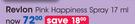 Revlon Pink Happiness Spray-17ml Each