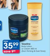 Vaseline Body Lotion Or Cream(Excl.Firming & Even Tone)-Each