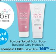 Sorbet Salon Body Specialist Care Products-Each