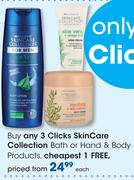Clicks Skin Care Collection Bath Or Hand & Body Products-Each