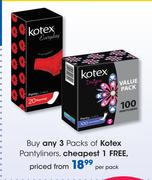 Kotex Pantyliners-Per Pack