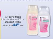 Clicks Intimate Washes-250ml Each