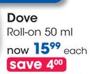 Dove Roll On-50ml