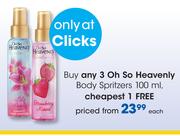 Oh So Heavenly Body Spritzers-100ml Each