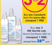 RM Gentle Lab Hand Sanitisers-500ml Each