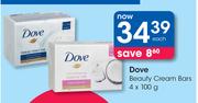 Dove Beauty Cream Bars-4x100g