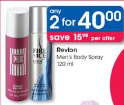 Revlon Men's Body Spray-2x120ml