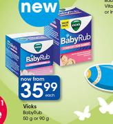 Vicks Baby Rub-50g Or 90g Each