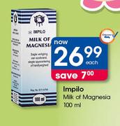Impilo Milk Of Magnesia-100ml Each
