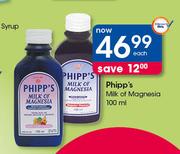 Phipp's Milk Of Magnesia-100ml Each