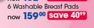 Avent Nipple Shield 6 Washable Breast Pads-Each