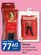 Medac Tummy Tucker Or Preggie Sock Black-Each