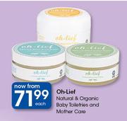 Oh-Lief Natural & Organic Baby Toiletries & Mother Care-Each